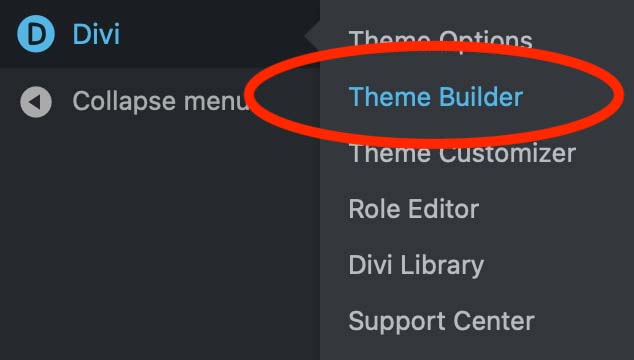 Divi Theme Builder