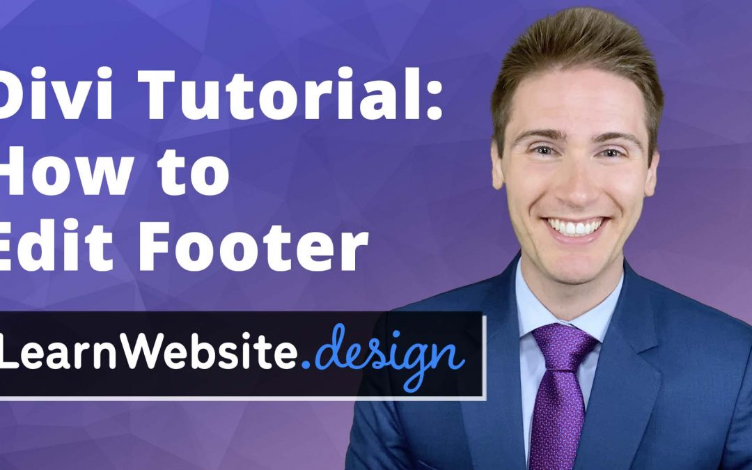 Divi How to Edit Footer Tutorial